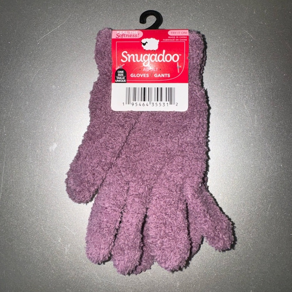 BNWT, Snugadoo, adult soft gloves , OSFA